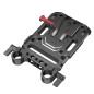SmallRig V Mount Battery Plate with Dual 15mm Rod Clamp
