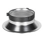 Quadralite Wave Beauty Dish silver 55cm with Bowens Adapter