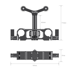 SmallRig Universal15mm LWS Rod Mount Lens Support