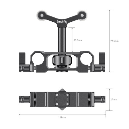 SmallRig Universal15mm LWS Rod Mount Lens Support