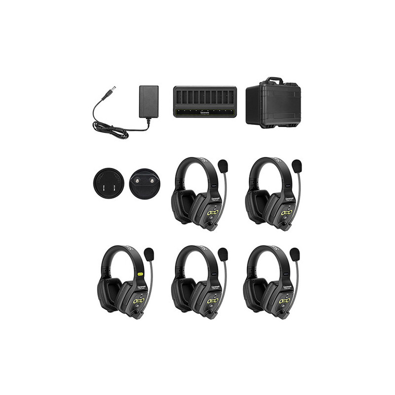 Saramonic WiTalk5 Wireless Intercom Dual-Ear for 5 Persons Saramonic WiTalk5 Wireless Intercom Dual-Ear for 5 Persons