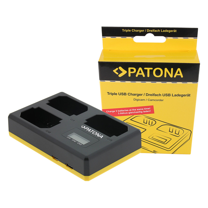 PATONA Charger-USB Triple for Sony NP-FZ100