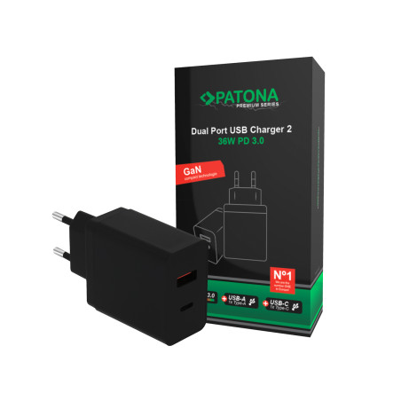 PATONA Premium Dual Port USB Charger 25W