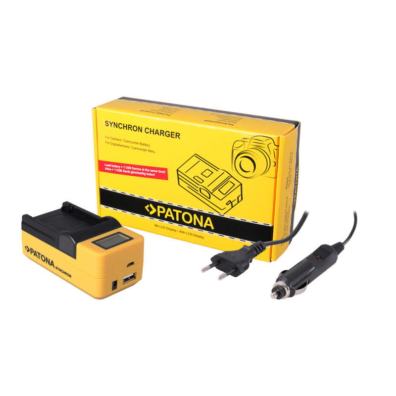 PATONA Synchron USB Charger f. Sony FV100 with LCD PATONA Synchron USB Charger f. Sony FV100 with LCD