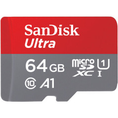 SanDisk Ultra MicroSD+SD Adapter 64GB