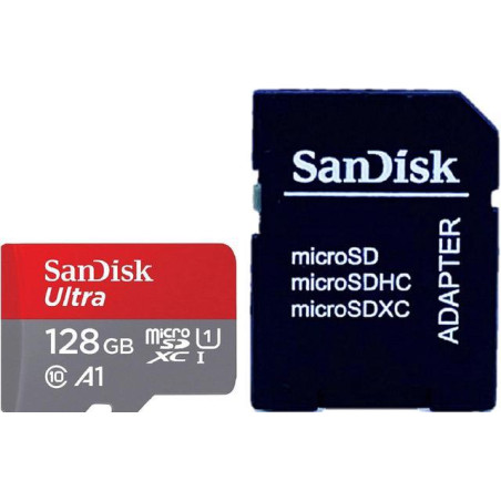 SanDisk Ultra MicroSD+SD Adapter 128GB