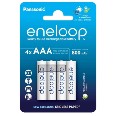 Panasonic Eneloop Batteries AAA/4B 800mAh