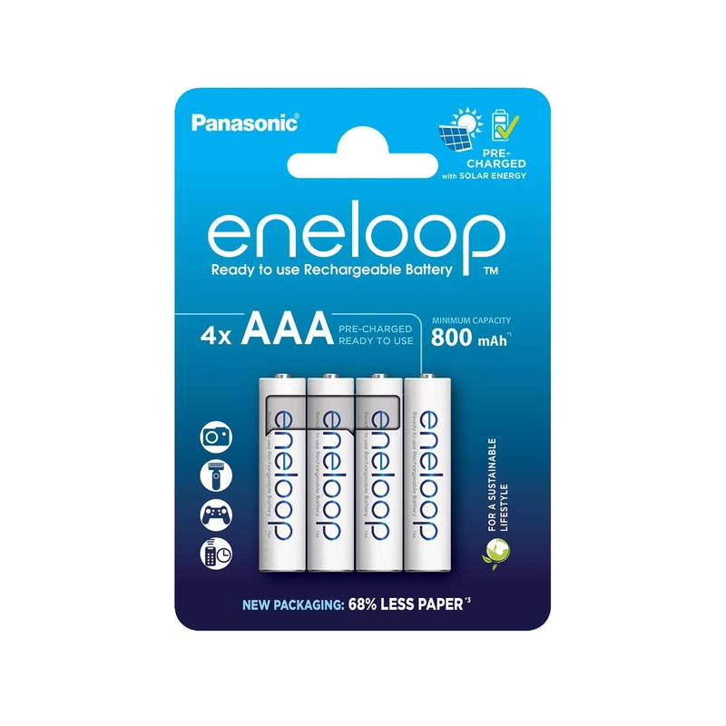 Panasonic Eneloop Batteries AAA/4B 800mAh