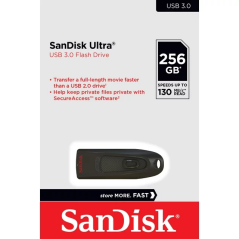 SanDisk Ultra USB 3.0 Flash Drive 256GB 130MB/s