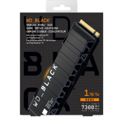 WD BLACK SN850 NVMe SSD Game Drive+Heatsink 1TB