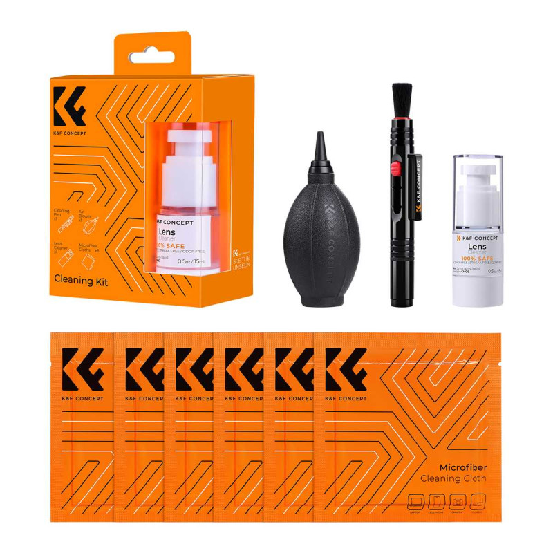 K&F Concept 4-IN-1 Camera Lens Cleaning Kit For DSLR Camera