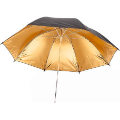 Black Golden Double Umbrella 84cm