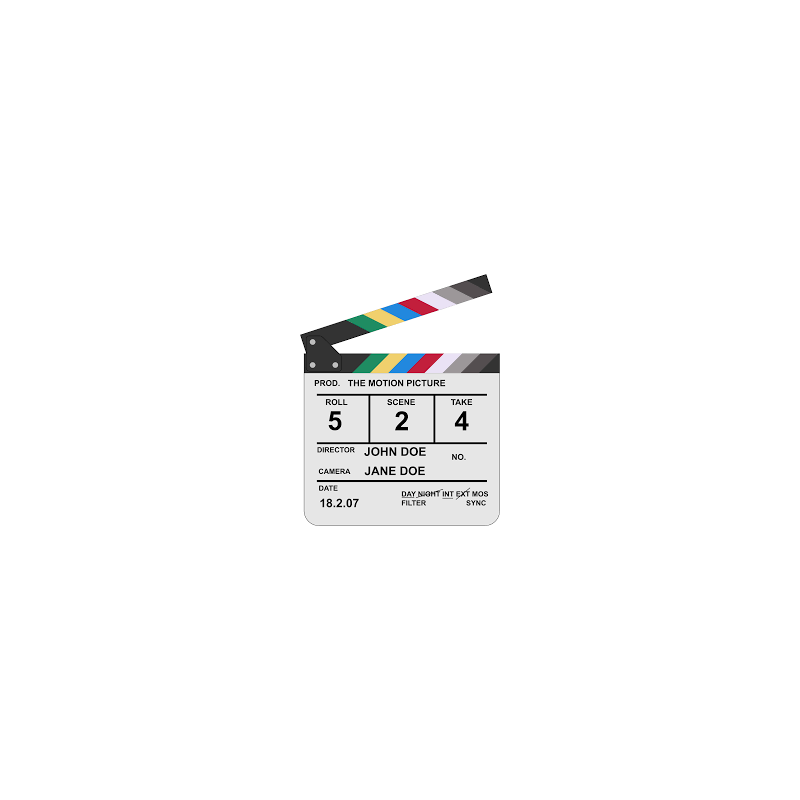 ClapperBoard 25x30cm (White)