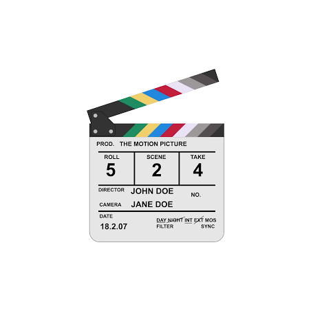 ClapperBoard 25x30cm (White)