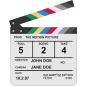 ClapperBoard 25x30cm (White)
