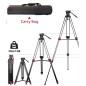 Video Tripod with Fluid Head 185cm