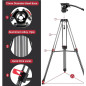 Video Tripod with Fluid Head 185cm