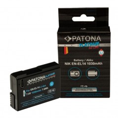 PATONA Platinum Battery with USB-C Input F. Nikon EN-EL14