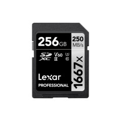 Lexar 256GB Professional 1667x UHS-II SDXC Memory Card