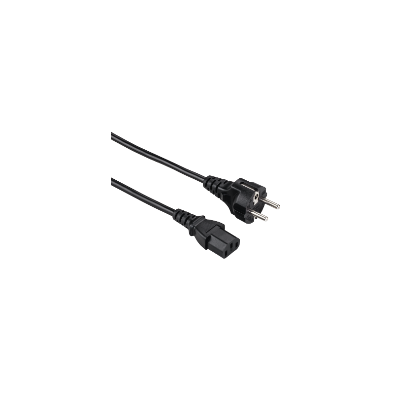 Hama Power Cord, plug with earth contact - 3-pin socket, 1.50m, 10pcs
