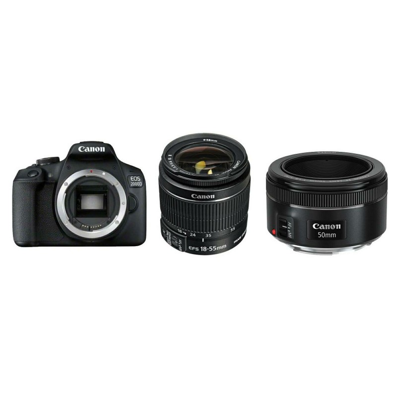Canon EOS 2000D 18-55mm + 50mm Canon EOS 2000D 18-55mm + 50mm