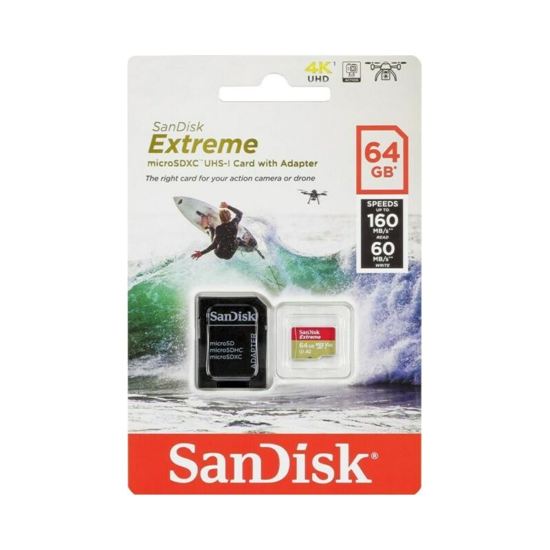 SanDisk 64GB Extreme® microSD™ UHS-I