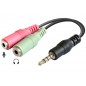 HAMA Jack Adapter Cable 0.1M HAMA Jack Adapter Cable 0.1M